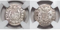 1  Denar Ungarn Silber Leopold I. (HRR)(1640-1705)