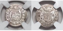 1  Denar Hungary Silver Leopold I, Holy Roman Emperor (1640-1705)