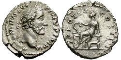 1 Denario Impero romano (27BC-395) Argento Antonino Pio  (86-161)