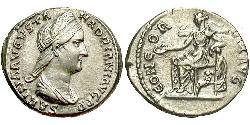 1 Denario Impero romano (27BC-395) Argento Vibia Sabina (83-137)