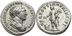 1 Denario Impero romano (27BC-395) Argento Traiano (53-117)