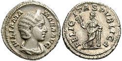 1 Denario Impero romano (27BC-395) Argento Julia Avita Mamaea (180-235)