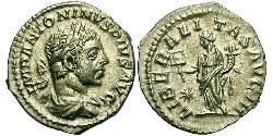 1 Denario Impero romano (27BC-395) Argento Eliogabalo (203-222)