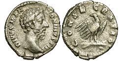 1 Denario Impero romano (27BC-395) Argento Marco Aurelio (121-180)