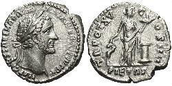 1 Denario Impero romano (27BC-395) Argento Antonino Pio  (86-161)