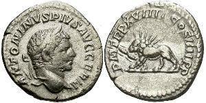 1 Denario Impero romano (27BC-395) Argento Caracalla (188-217)