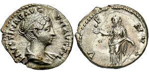 1 Denario Impero romano (27BC-395) Argento Faustina II (130-175)