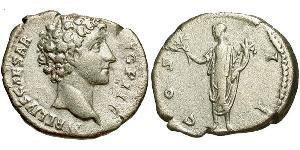 1 Denario Impero romano (27BC-395) Argento Marco Aurelio (121-180)