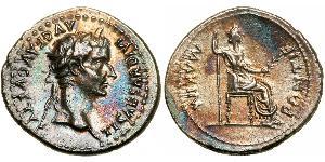 1 Denario Impero romano (27BC-395) Argento Tiberio Claudio Nerone (42 BC-37)