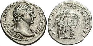 1 Denario Impero romano (27BC-395) Argento Traiano (53-117)