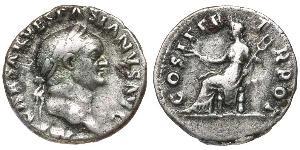 1 Denario Impero romano (27BC-395) Argento Vespasiano (9-79)