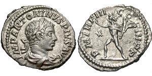 1 Denario Impero romano (27BC-395) Argento Eliogabalo (203-222)