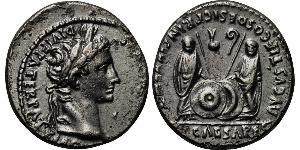 1 Denario Impero romano (27BC-395) Argento Augustus (63BC- 14) 