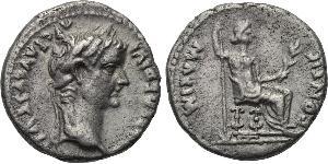 1 Denario Impero romano (27BC-395) Argento Tiberio Claudio Nerone (42 BC-37)