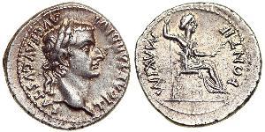 1 Denario Impero romano (27BC-395) Argento Tiberio Claudio Nerone (42 BC-37)