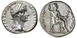 1 Denario Impero romano (27BC-395) Argento Tiberio Claudio Nerone (42 BC-37)