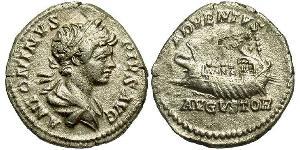 1 Denario Impero romano (27BC-395) Argento Caracalla (188-217)