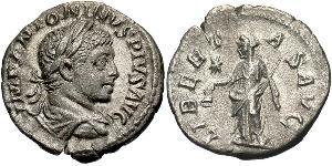 1 Denario Impero romano (27BC-395) Argento Eliogabalo (203-222)