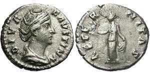 1 Denario Impero romano (27BC-395) Argento Faustina maggiore(105-141)