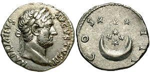 1 Denario Impero romano (27BC-395) Argento Adriano (76 - 138) 