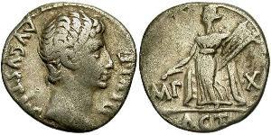 1 Denario Impero romano (27BC-395) Argento Augustus (63BC- 14) 