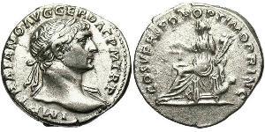 1 Denario Impero romano (27BC-395) Argento Traiano (53-117)