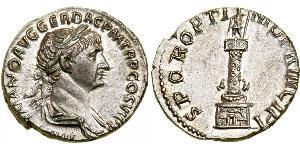 1 Denario Impero romano (27BC-395) Argento Traiano (53-117)