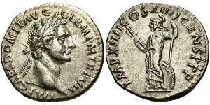 1 Denario Impero romano (27BC-395) Argento Domiziano (51-96)