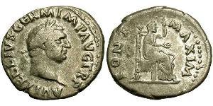 1 Denario Impero romano (27BC-395) Argento Vitellio (15-69)