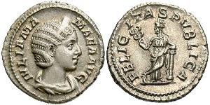 1 Denario Impero romano (27BC-395) Argento Julia Avita Mamaea (180-235)