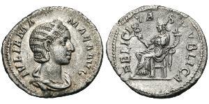 1 Denario Impero romano (27BC-395) Argento Julia Avita Mamaea (180-235)