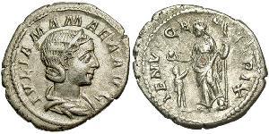 1 Denario Impero romano (27BC-395) Argento Julia Avita Mamaea (180-235)