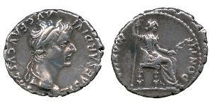 1 Denario Impero romano (27BC-395) Argento Tiberio Claudio Nerone (42 BC-37)