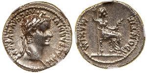 1 Denario Impero romano (27BC-395) Argento Tiberio Claudio Nerone (42 BC-37)