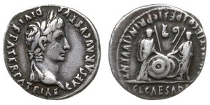 1 Denario Impero romano (27BC-395) Argento Augustus (63BC- 14) 