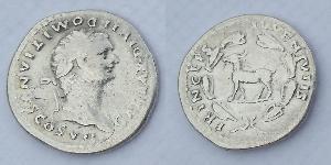 1 Denario Impero romano (27BC-395) Argento Domiziano (51-96)