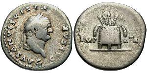 1 Denario Impero romano (27BC-395) Argento Vespasiano (9-79)