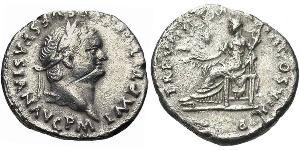 1 Denario Impero romano (27BC-395) Argento Vespasiano (9-79)