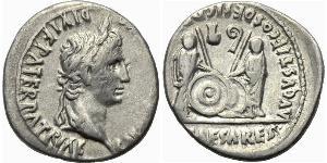 1 Denario Impero romano (27BC-395) Argento Augustus (63BC- 14) 