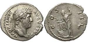 1 Denario Impero romano (27BC-395) Argento Adriano (76 - 138) 