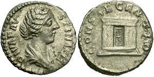 1 Denario Impero romano (27BC-395) Argento Faustina II (130-175)