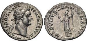 1 Denario Impero romano (27BC-395) Argento Domiziano (51-96)