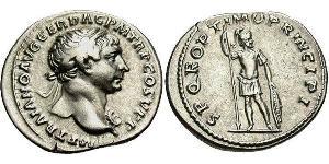 1 Denario Impero romano (27BC-395) Argento Traiano (53-117)