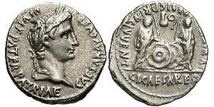 1 Denario Impero romano (27BC-395) Argento Augustus (63BC- 14) 