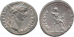 1 Denario Impero romano (27BC-395) Argento Tiberio Claudio Nerone (42 BC-37)