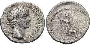 1 Denario Impero romano (27BC-395) Argento Tiberio Claudio Nerone (42 BC-37)