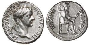 1 Denario Impero romano (27BC-395) Argento Tiberio Claudio Nerone (42 BC-37)