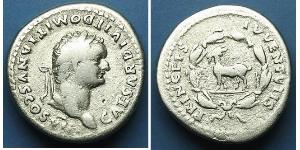 1 Denario Impero romano (27BC-395) Argento Domiziano (51-96)