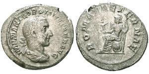 1 Denario Impero romano (27BC-395) Argento Gordiano I Africano (159-238)