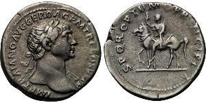 1 Denario Impero romano (27BC-395) Argento Traiano (53-117)